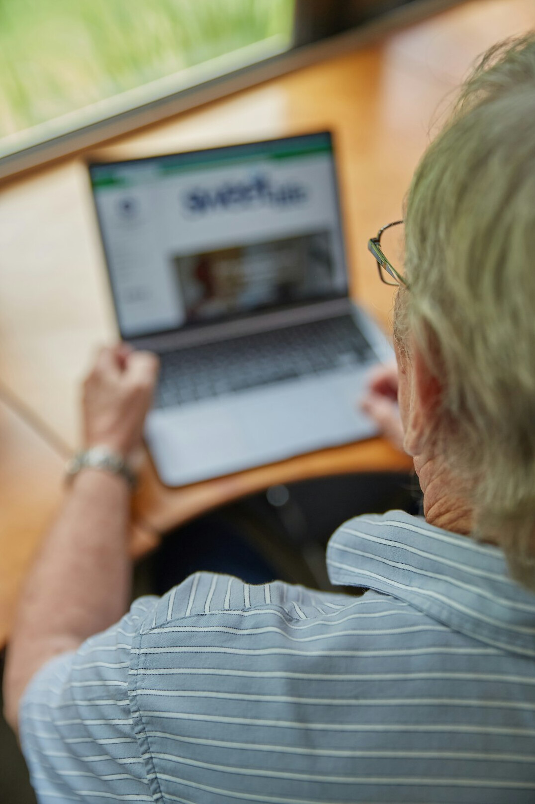 senior exploring ai